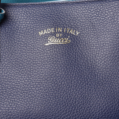 Gucci Dollar Calfskin Medium Swing Tote Marine Deep Cobalt 9 of 12