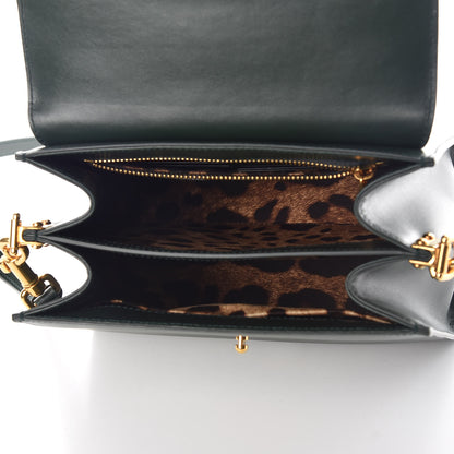 Dolce & Gabbana Calfskin Welcome Satchel Dark Green 6 of 9