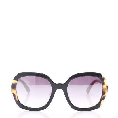 Prada Round Sunglasses SPR 16U Black Tortoise Shell 2 of 7