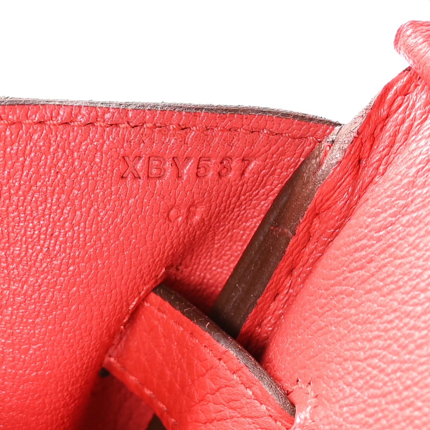 Taurillon Clemence BIRKIN 35 Rouge Tomate