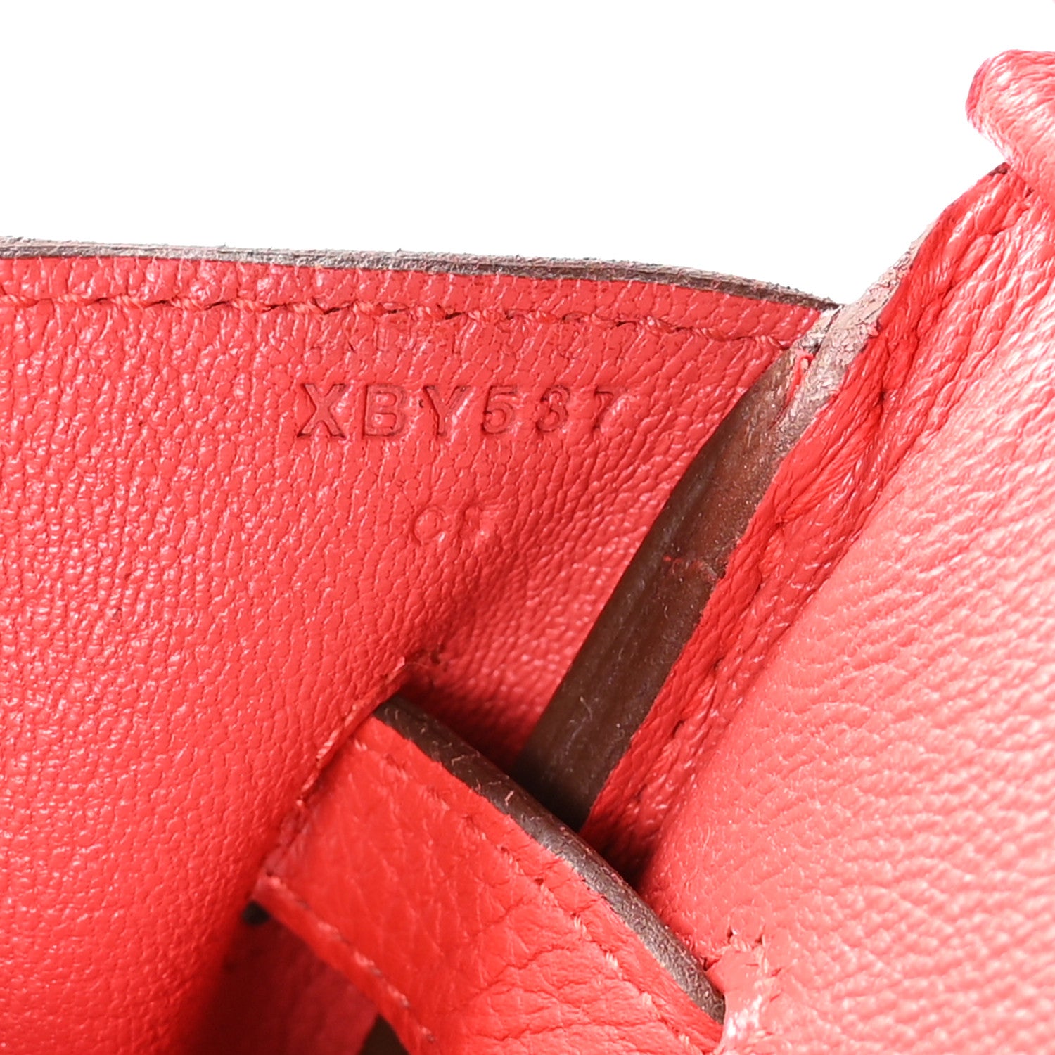 Hermes Taurillon Clemence BIRKIN 35 Rouge Tomate 6 of 10