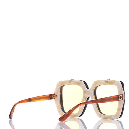 Gucci Acetate Oversized Flip Up Sunglasses GG0088S Tortoise 5 of 10