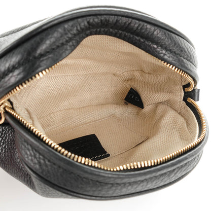 Gucci Pebbled Calfskin Mini Soho Chain Bag Black 5 of 7