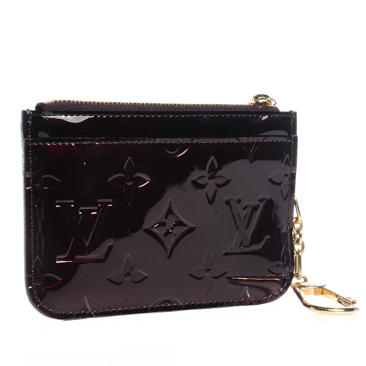 Louis Vuitton Vernis Key Pouch Amarante 3 of 8