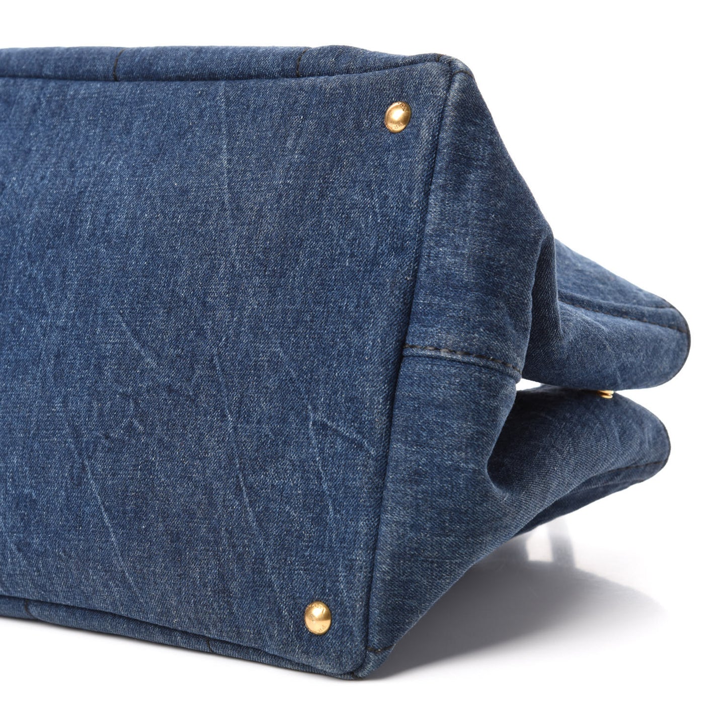 Denim Logo Tote Avio