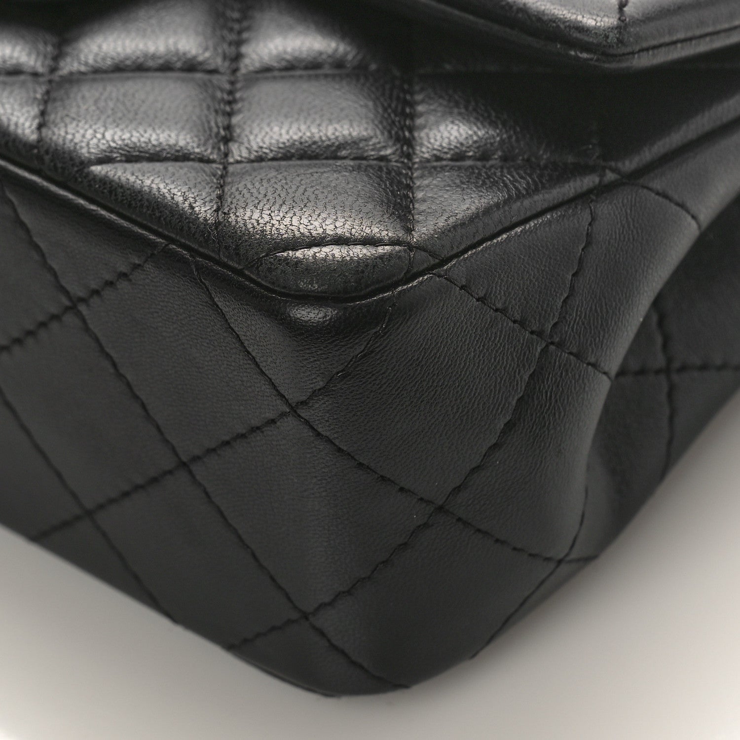 Chanel Lambskin Quilted Mini Rectangular Flap Black 9 of 9