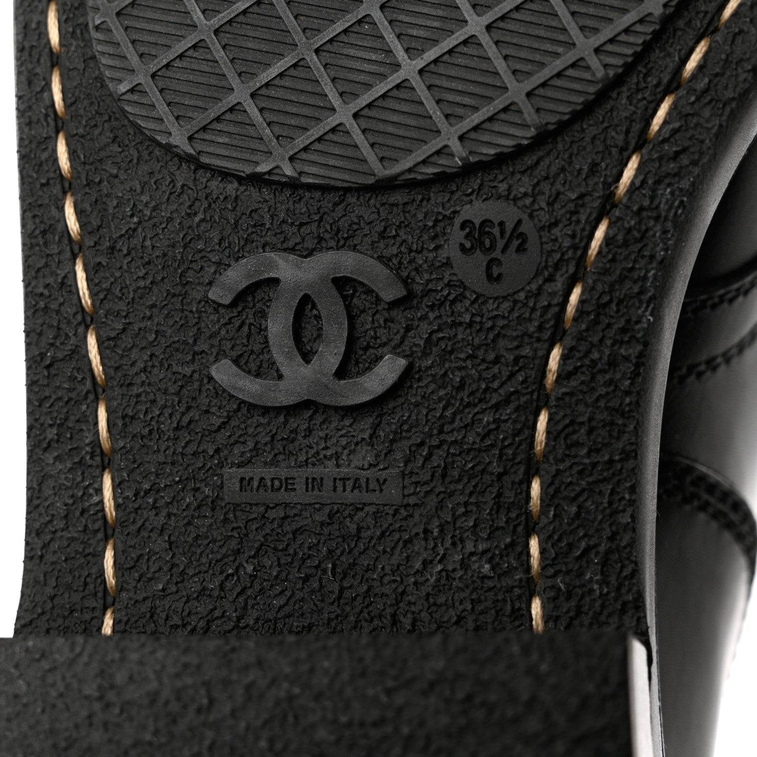 Chanel Calfskin Short Boots 36.5 Black 6 of 11
