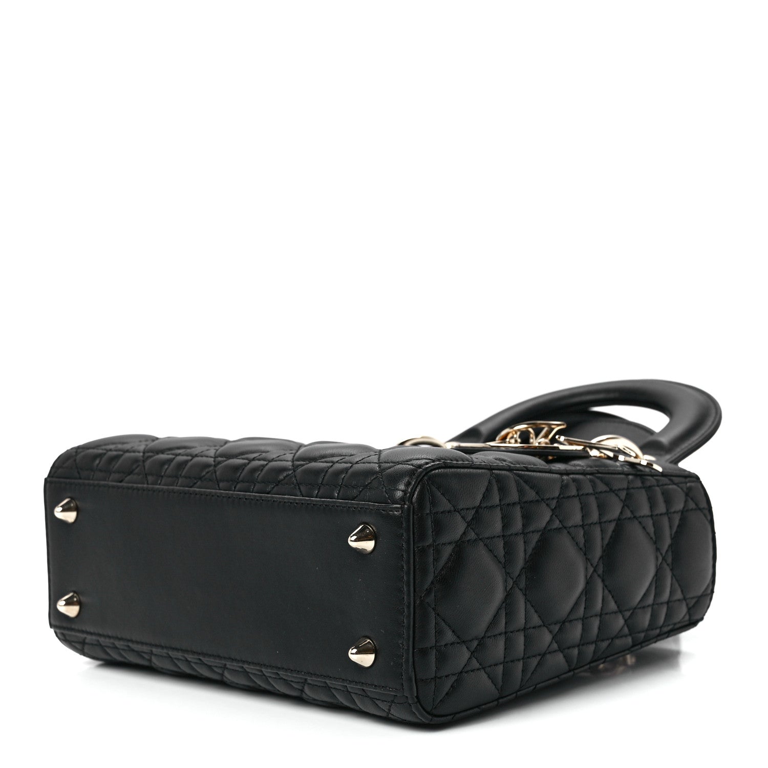 Christian Dior Lambskin Cannage Small My ABCDior Lady Dior Black 9 of 12