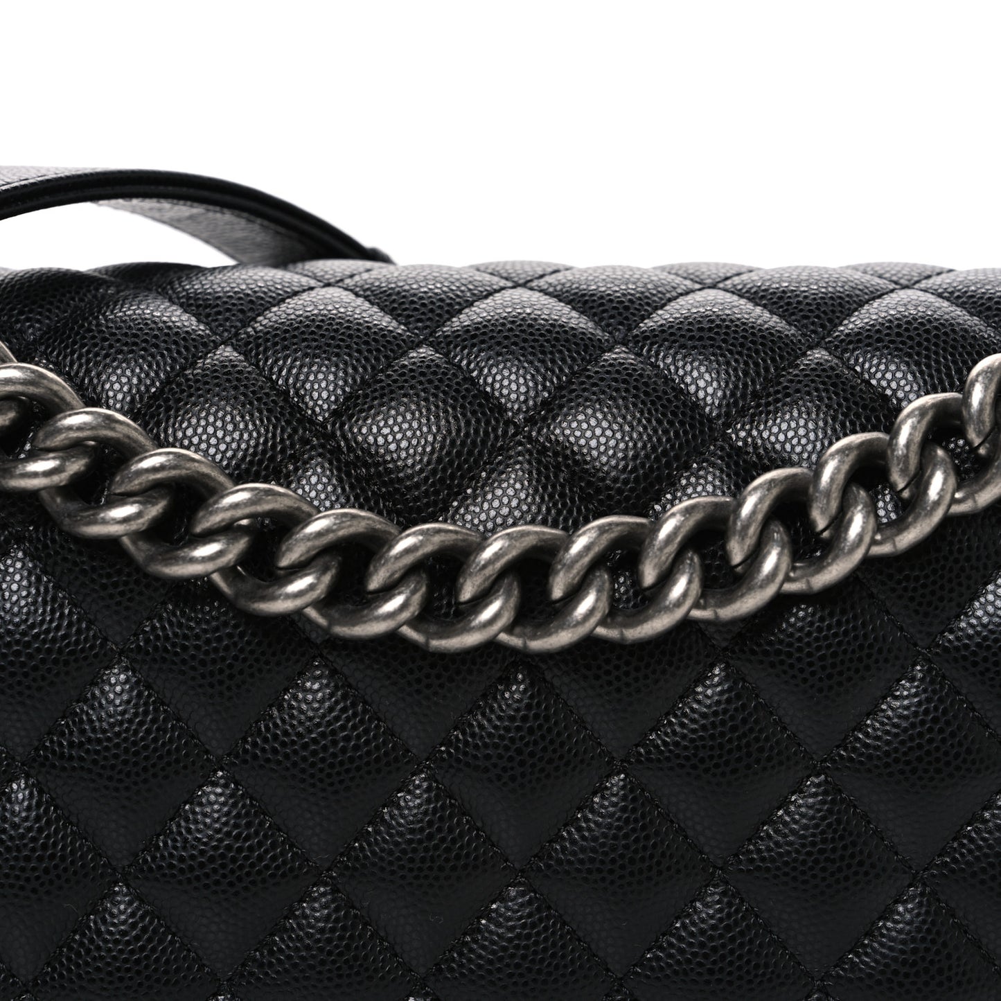 Caviar Quilted New Medium Boy Flap Black