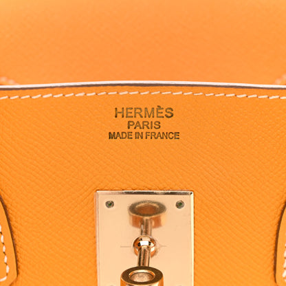 Hermes Epsom Candy Birkin 35 Jaune D'Or Feu 6 of 13