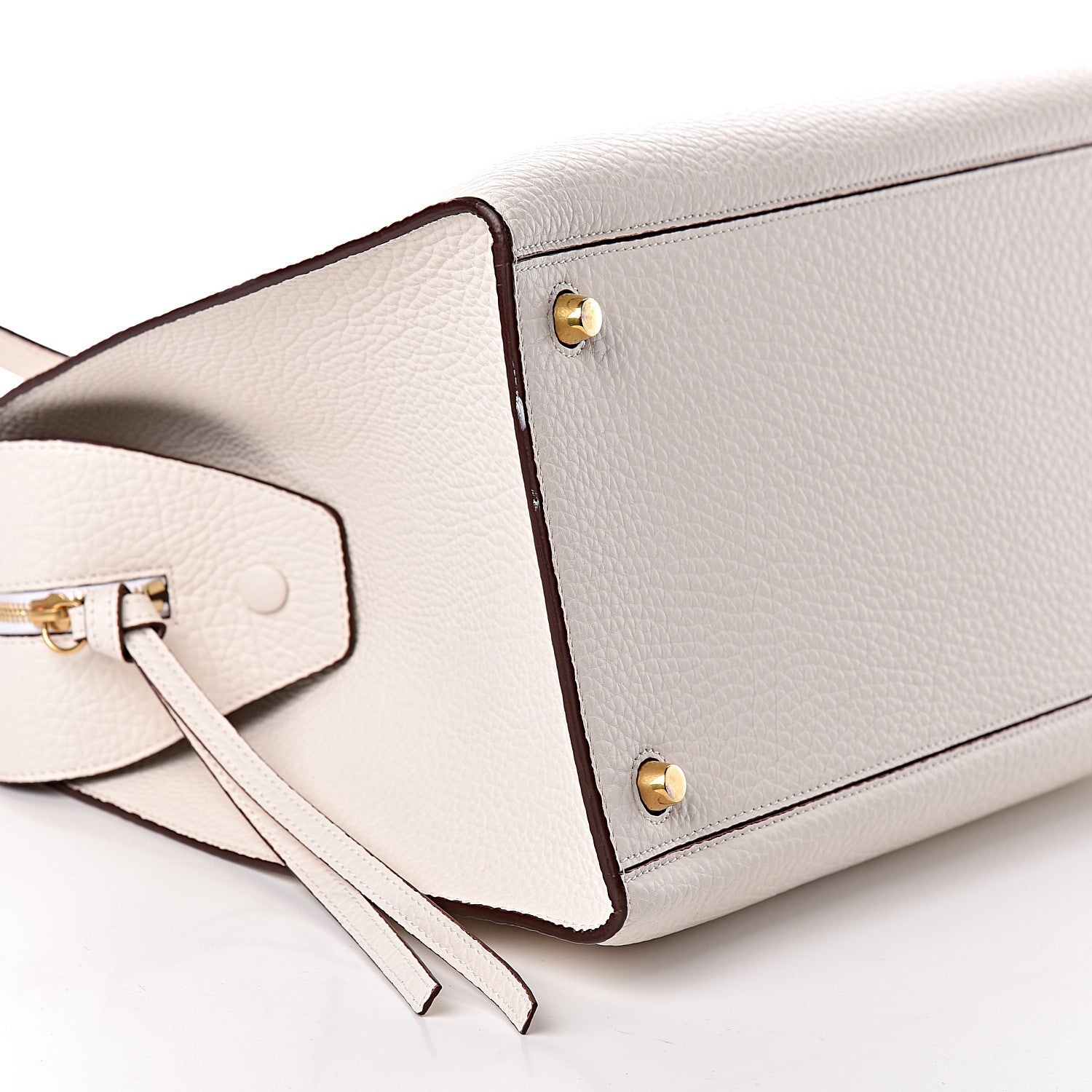 Celine Bullhide Calfskin Medium Ring Bag White 8 of 9
