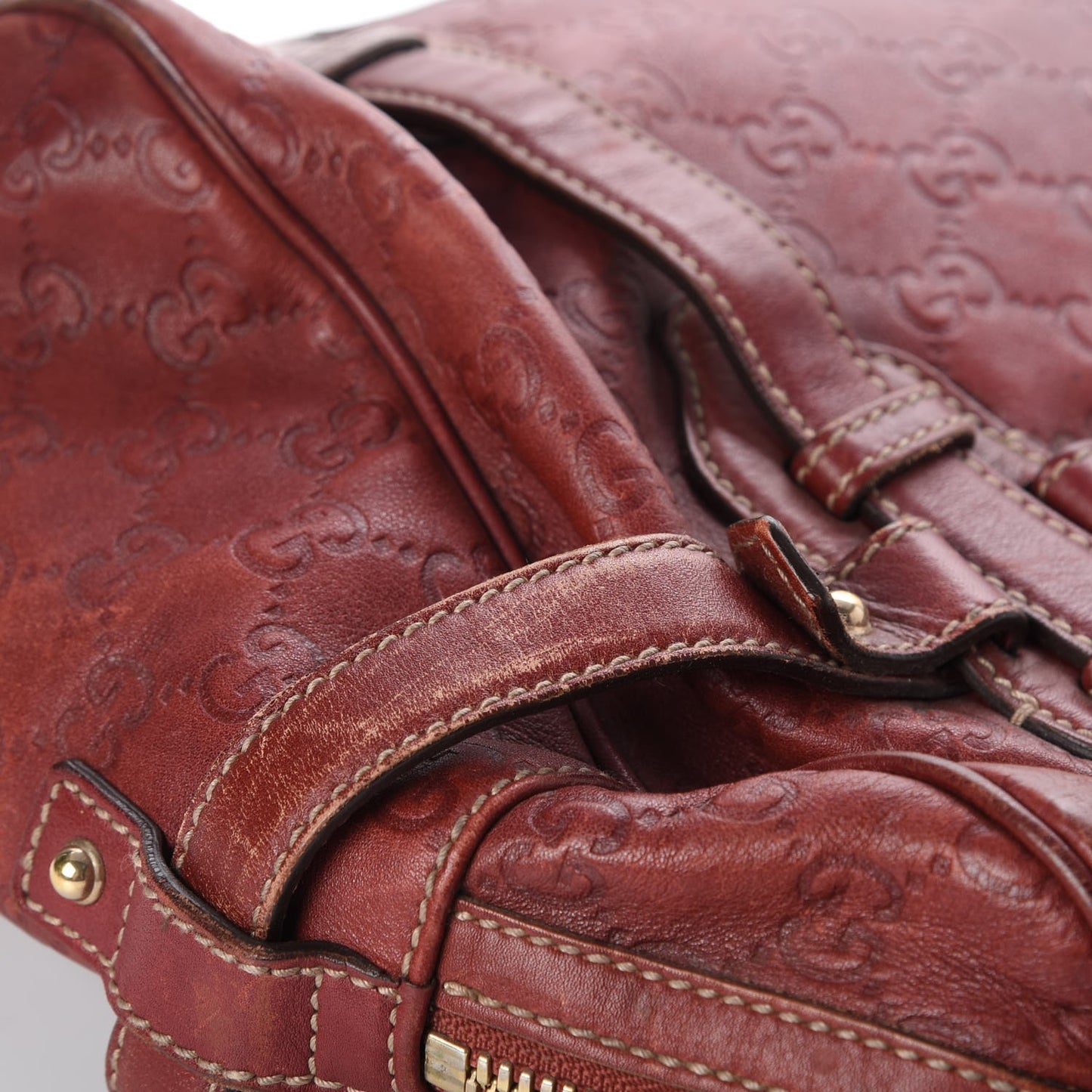 Guccissima 85th Anniversary Boston Rusty Red
