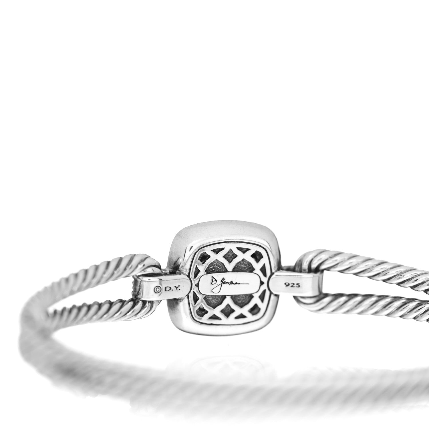 David Yurman Sterling Silver Diamond Albion Cable Bracelet 3 of 3