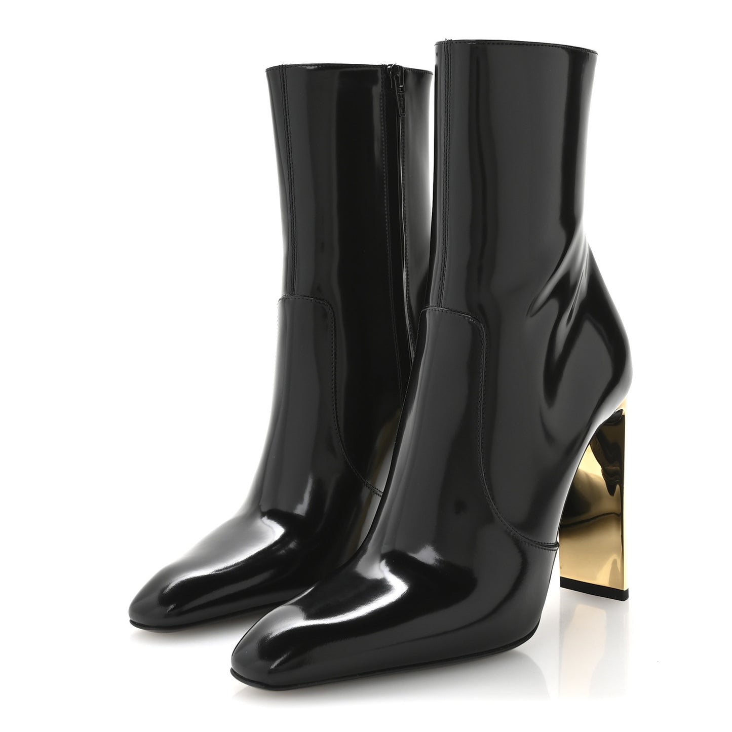 Vitello Marilyn Auteuil 105 Ankle Zip Boots 38 Black
