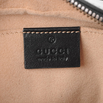 Gucci Calfskin Matelasse Small GG Marmont Chain Shoulder Bag Black 6 of 8