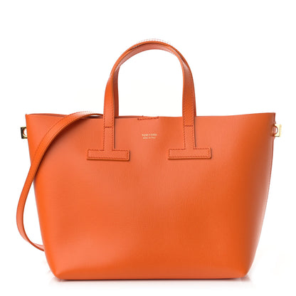 Tom Ford Saffiano Mini T Tote Orange 1 of 11