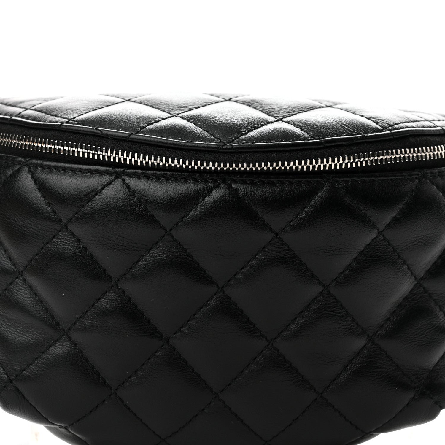 Chanel Calfskin Quilted Waist Belt Bag Black 9 of 12