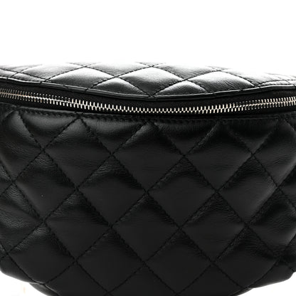 Chanel Calfskin Quilted Waist Belt Bag Black 9 of 12