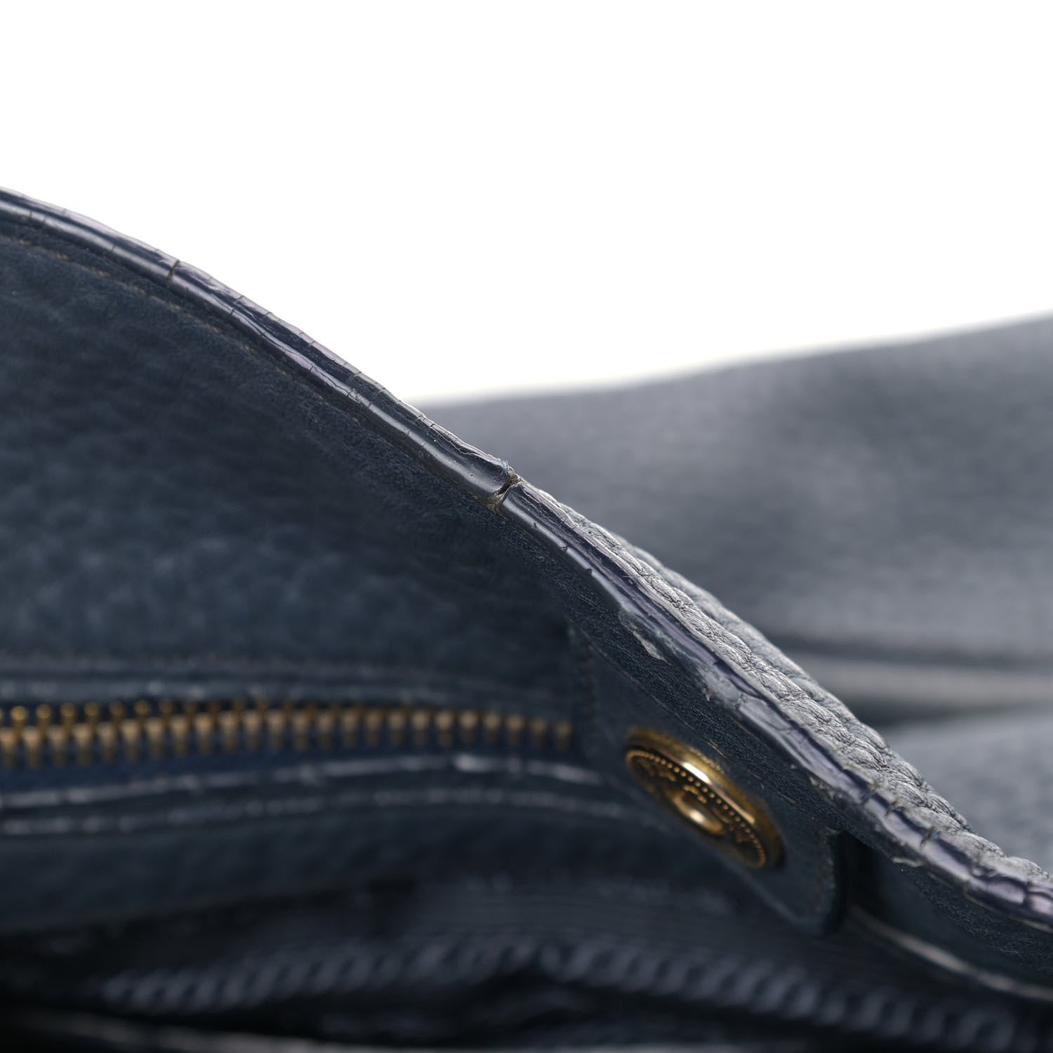 Prada Vitello Daino Shoulder Bag Bluette 21 of 23