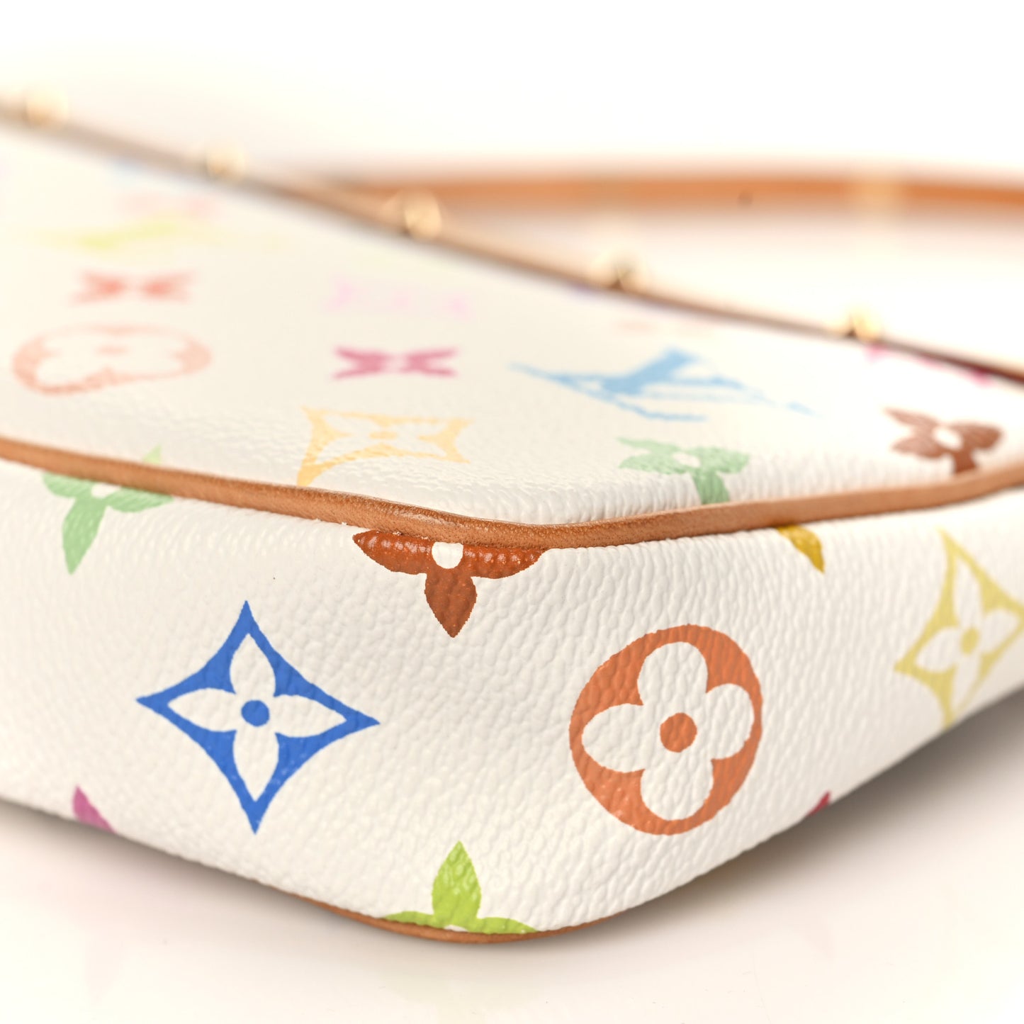 Monogram Multicolor Pochette Accessories White