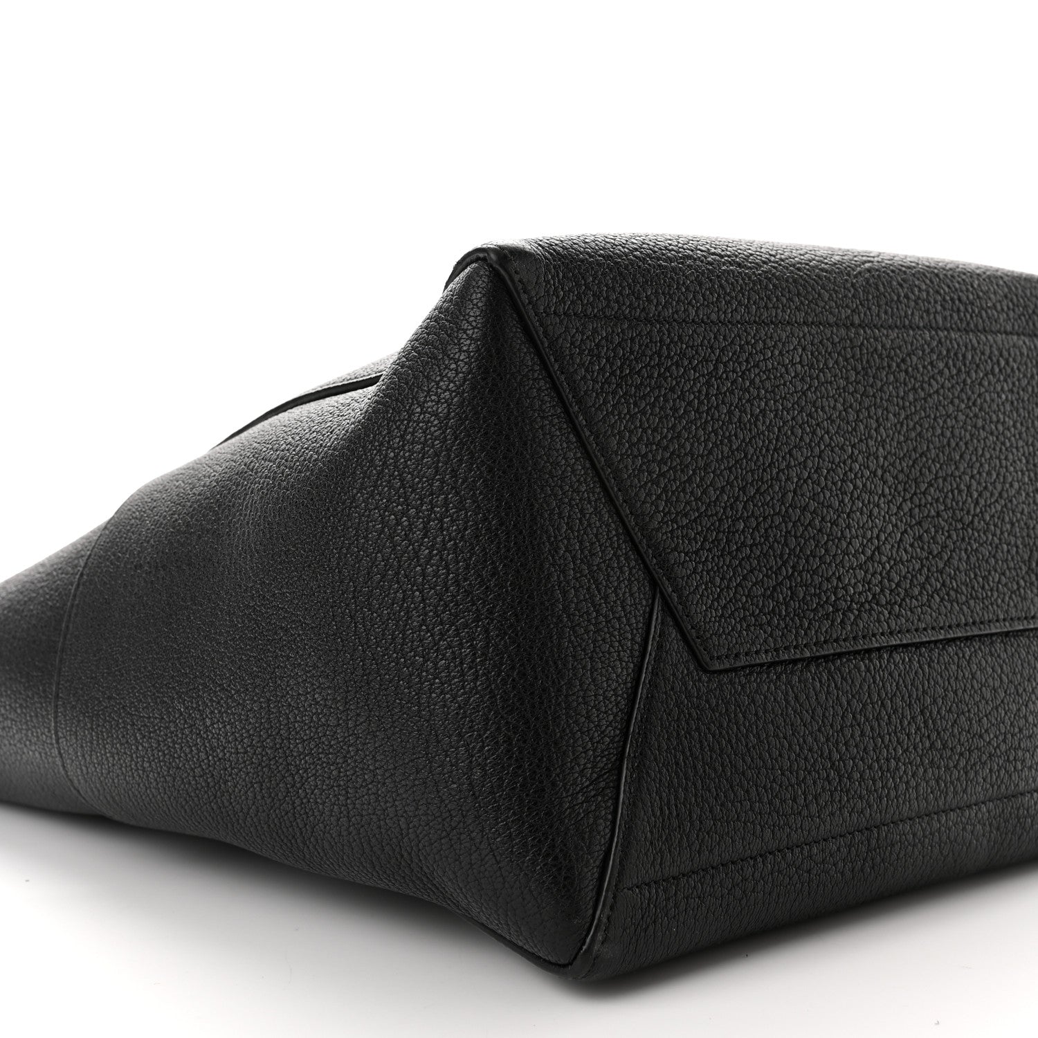 Celine Soft Grained Calfskin Sangle Bucket Bag Black 9 of 10