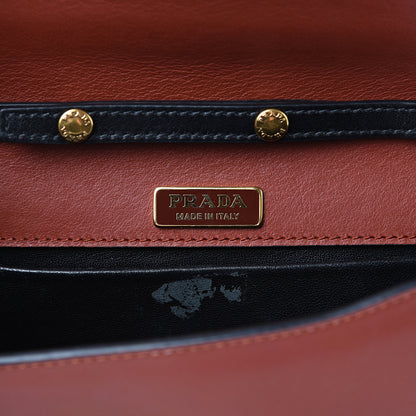 Prada City Calf Saffiano Cahier Astrology Bag Cotto Black 5 of 14
