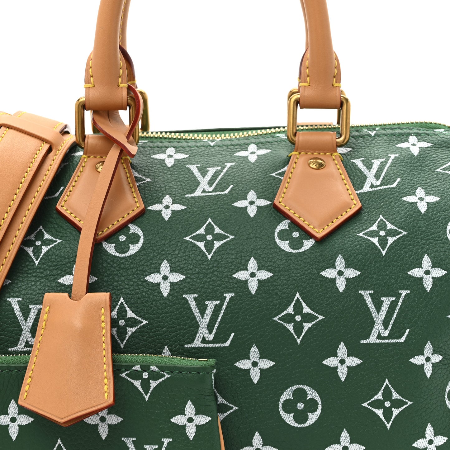 Calfskin Monogram Speedy P9 Bandouliere 25 Green