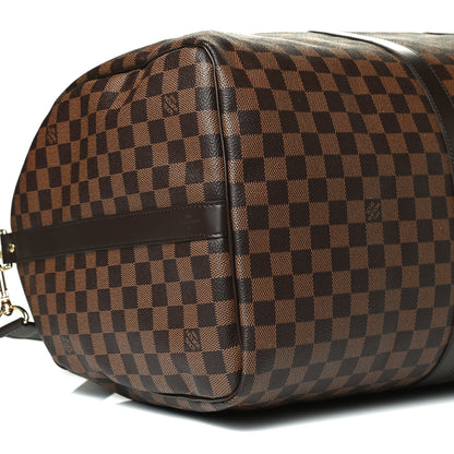 Louis Vuitton Damier Ebene Keepall Bandouliere 55 9 of 12