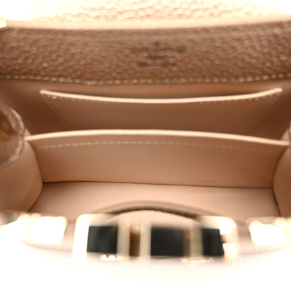 Louis Vuitton Metallic Taurillon Embellished Flower Crown Mini Capucines Gold 5 of 9