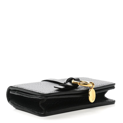 Chloe Calfskin Alphabet Card Holder Black 4 of 8