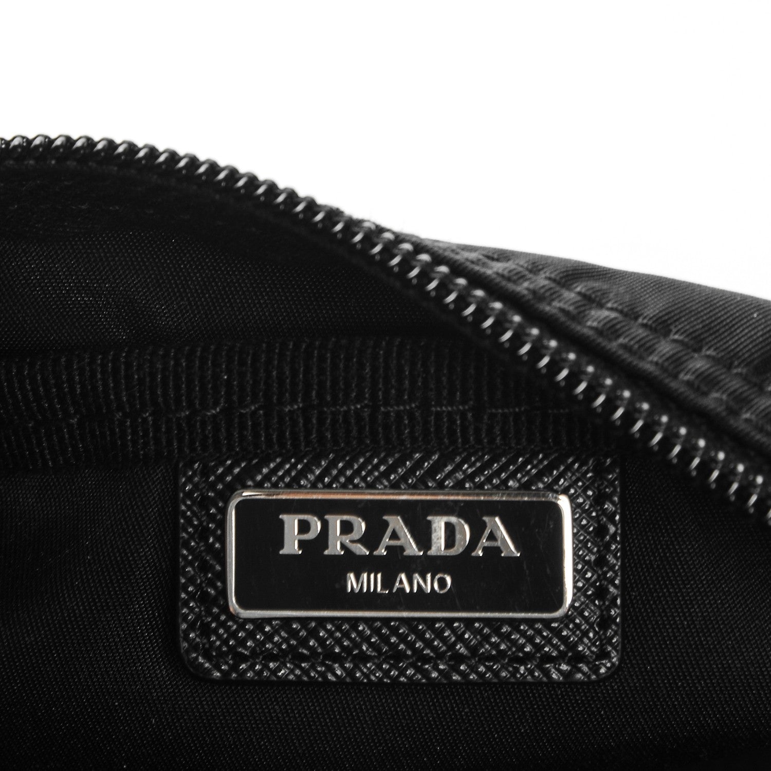 Prada Nylon Vela Cosmetic Pouch Black 6 of 6