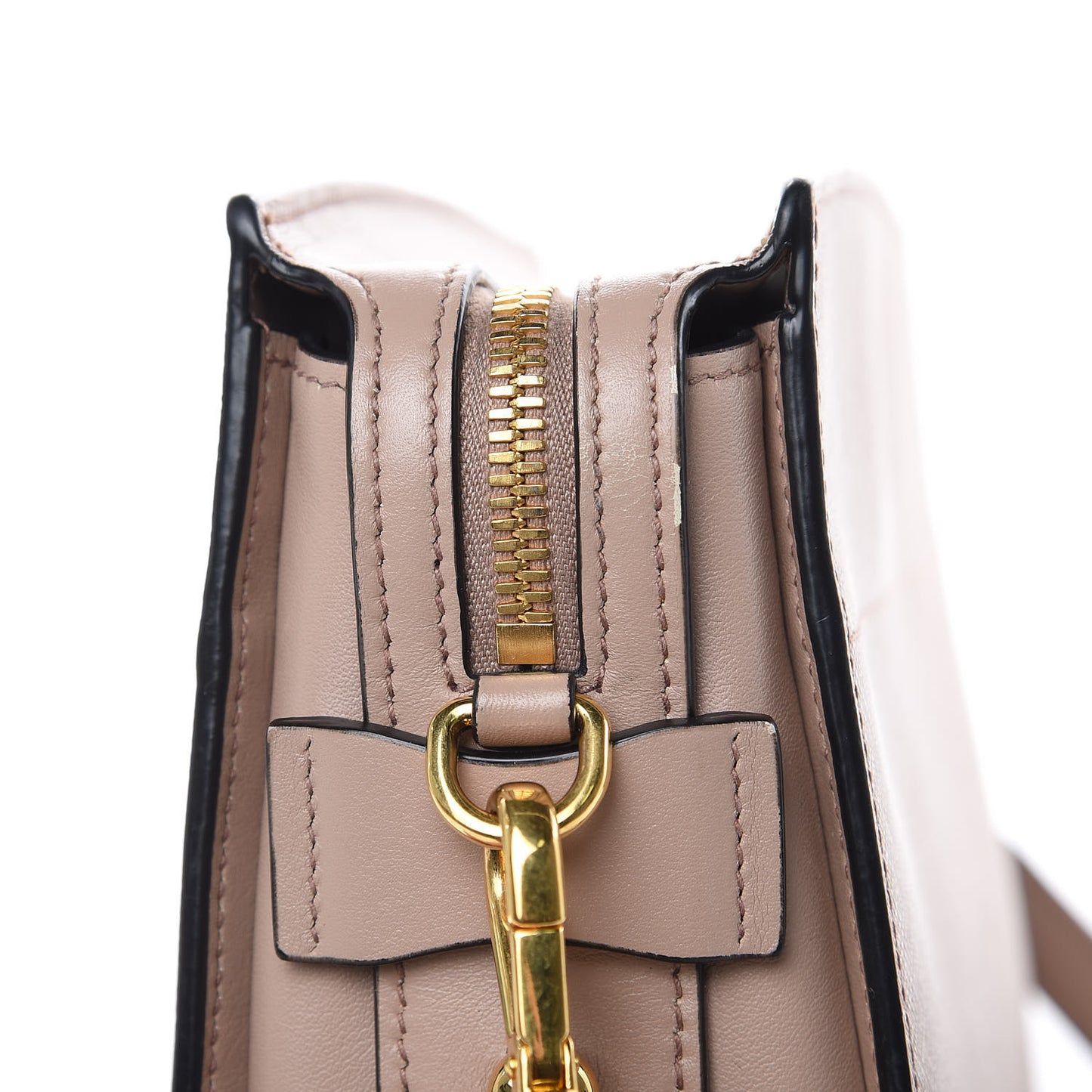 Saffiano City Calfskin Esplanade Crossbody Bag Cipria