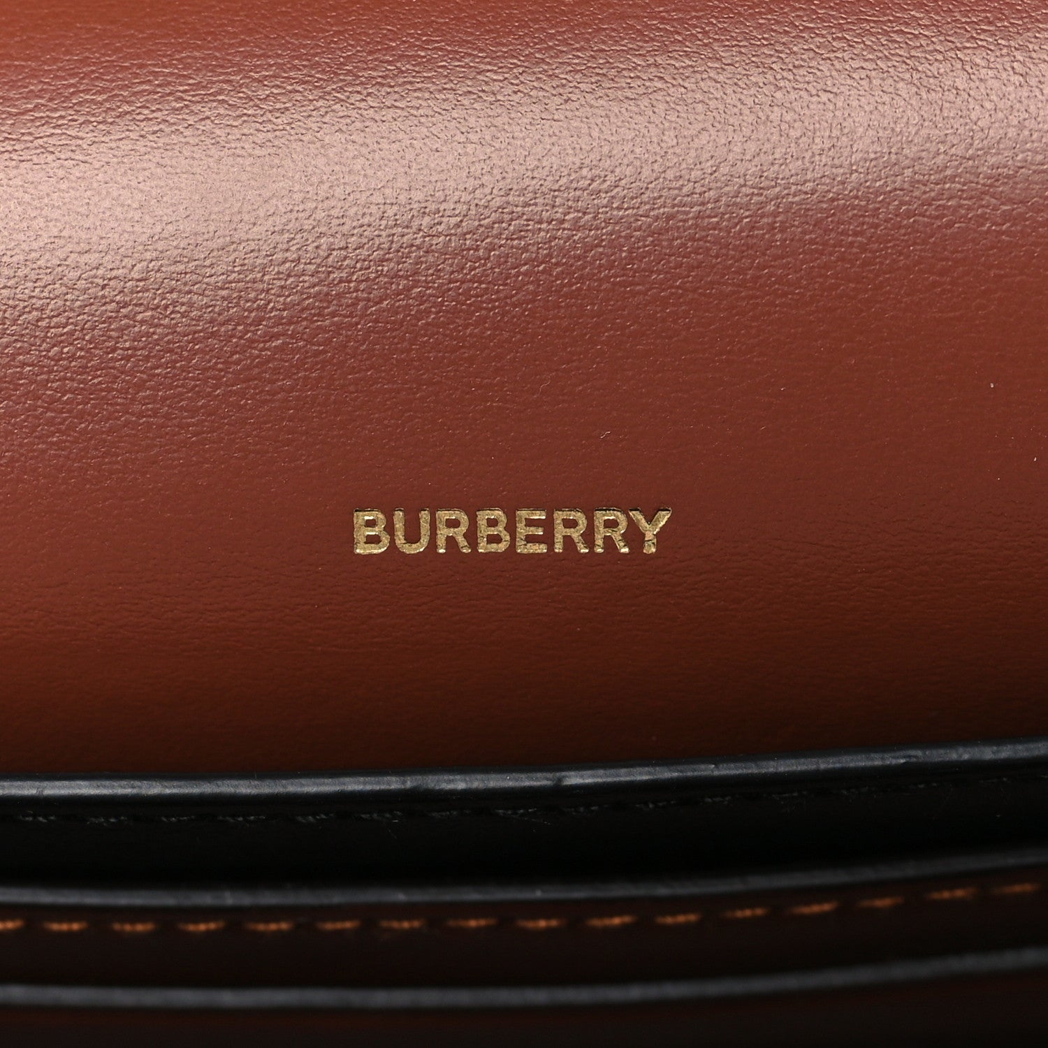 Burberry E-Canvas Monogram Stripe Hackberry Crossbody Bag Bridle Brown 6 of 6