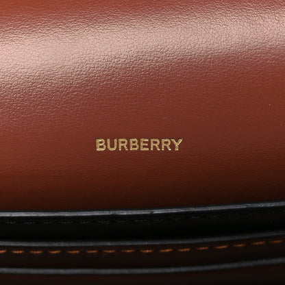 Burberry E-Canvas Monogram Stripe Hackberry Crossbody Bag Bridle Brown 6 of 6