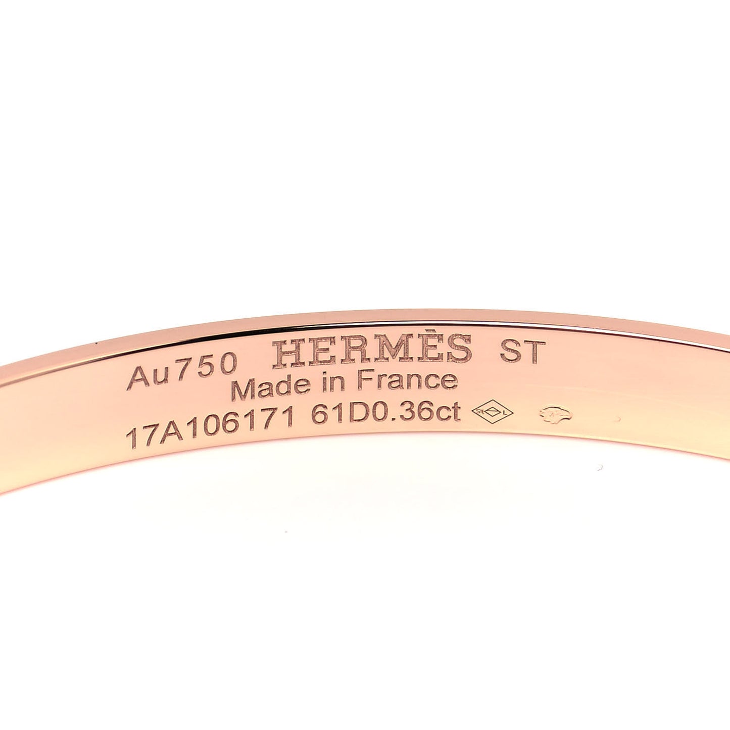 18K Rose Gold Diamond PM Kelly Pave Bracelet ST
