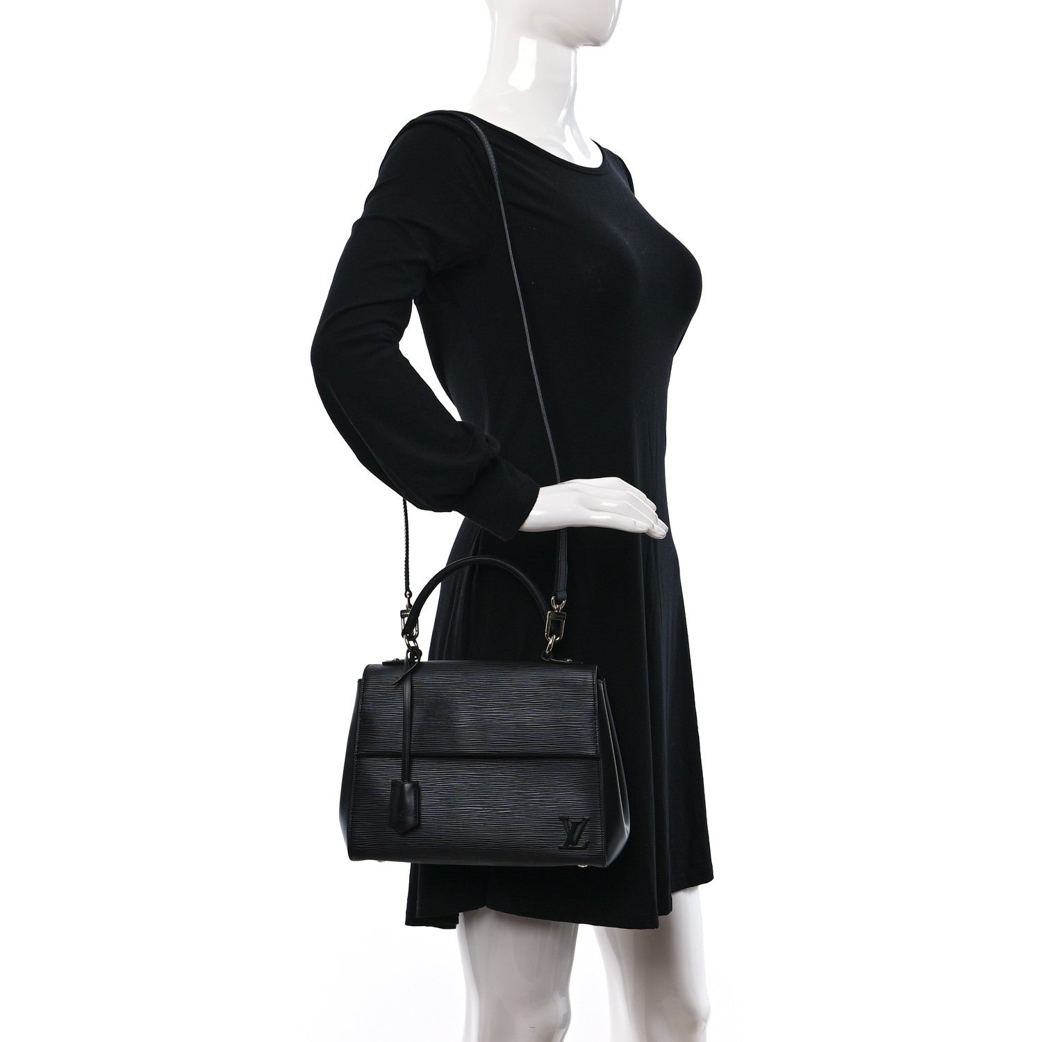 Louis Vuitton Epi Cluny BB Black 2 of 8