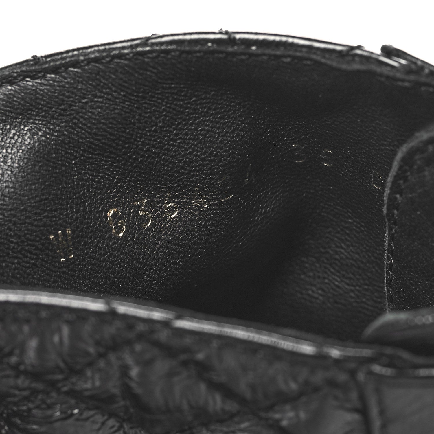 Chanel Shiny Calfskin Quilted Lace Up Combat Boots 35 Black 7 of 9