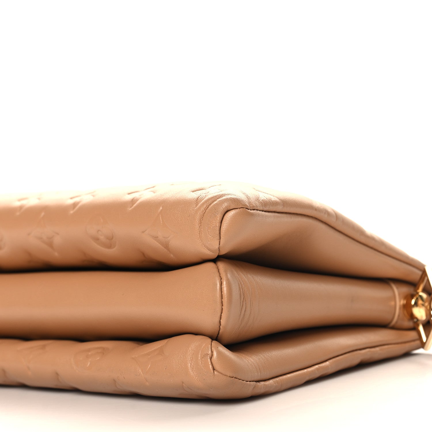 Louis Vuitton Lambskin Embossed Monogram Coussin PM Camel 11 of 11