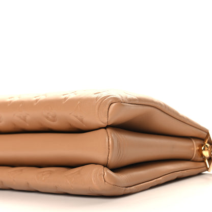 Louis Vuitton Lambskin Embossed Monogram Coussin PM Camel 11 of 11