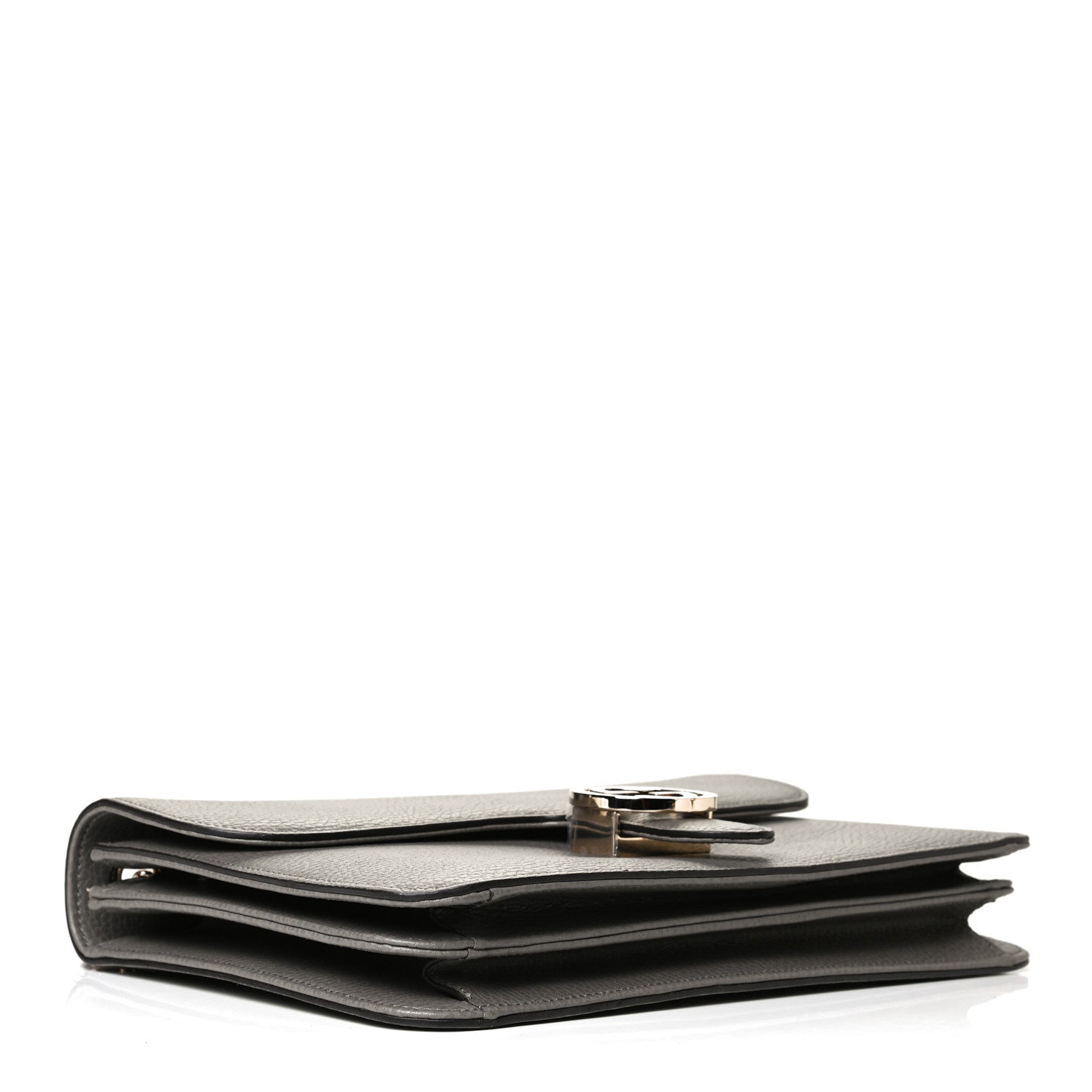 Gucci Dollar Calfskin Interlocking G Shoulder Bag Loess 5 of 11