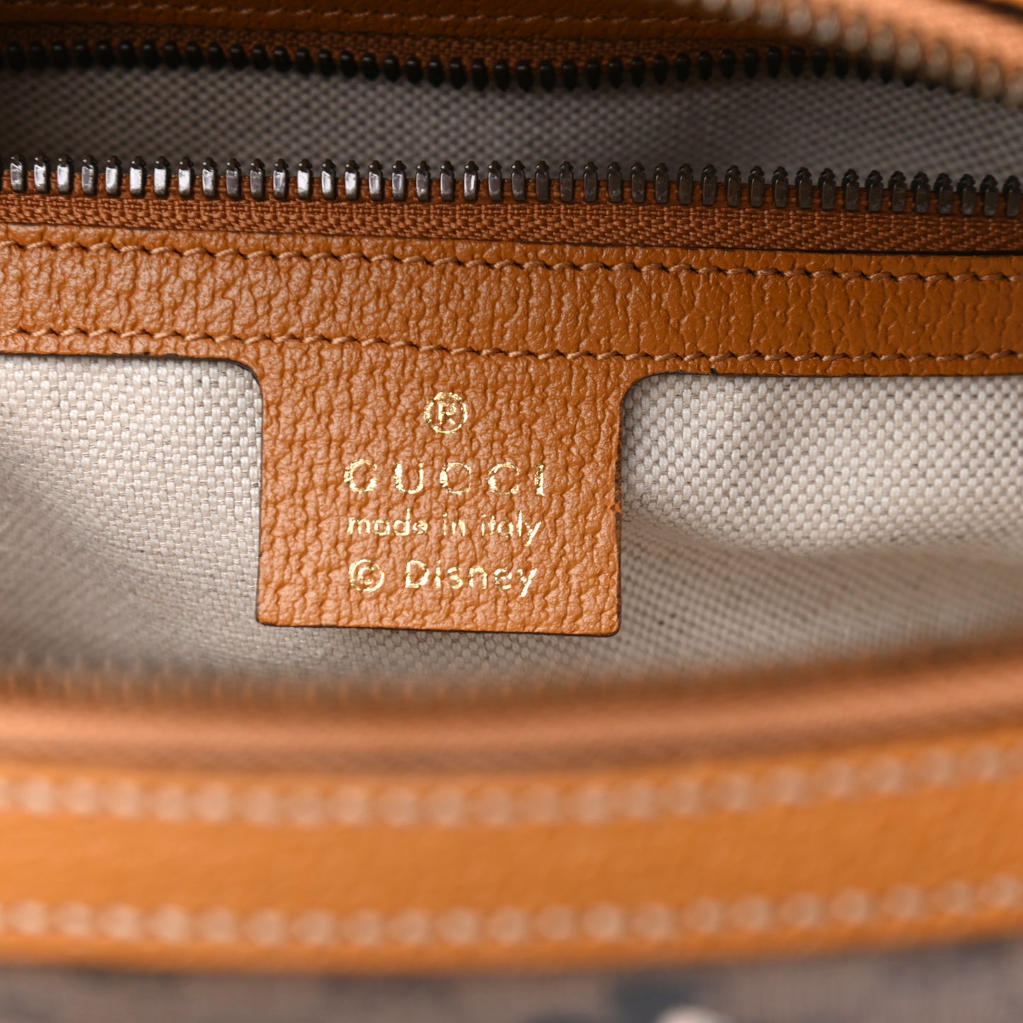X DISNEY Mini Vintage GG Supreme Monogram Mickey Mouse Small Dome Backpack Beige Vintage Sun Oil