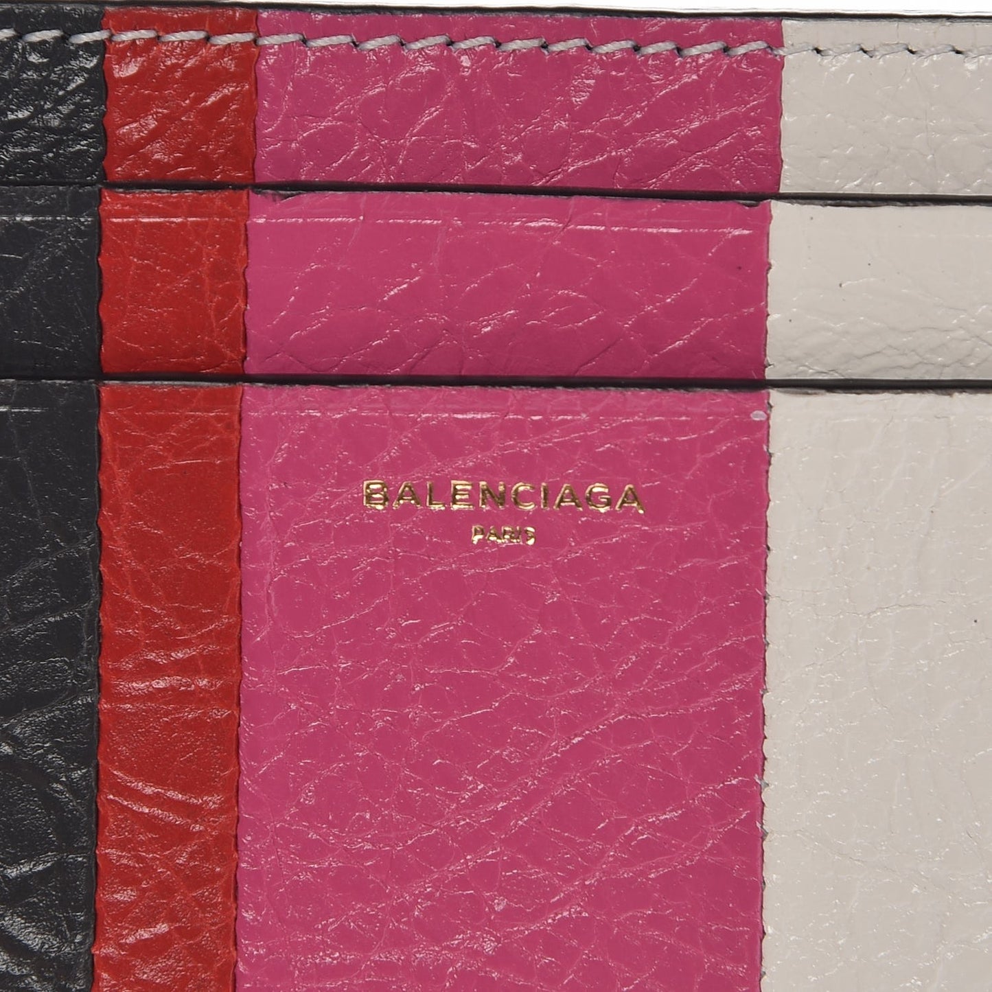 Agneau Arena Multicolore Multi Card Case Rose Gris White Black Rouge