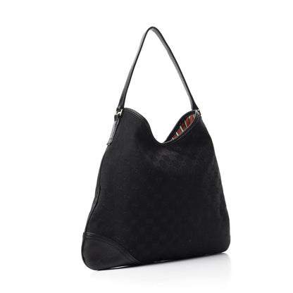 Gucci Monogram Medium New Britt Hobo Black 3 of 12