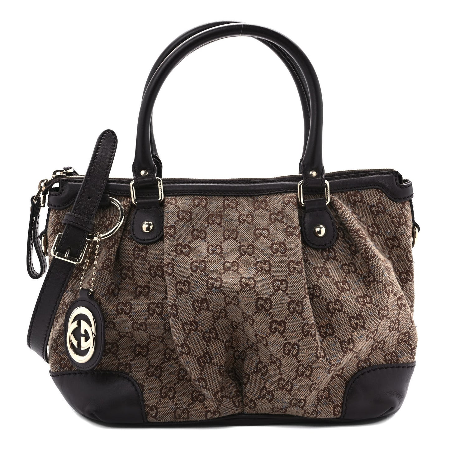 Monogram Medium Sukey Top Handle Bag Dark Brown