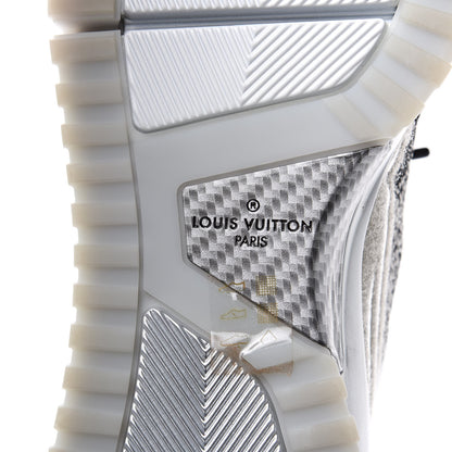 Louis Vuitton Technical Knit V.N.R Sneakers 7.5 Silver 8 of 10