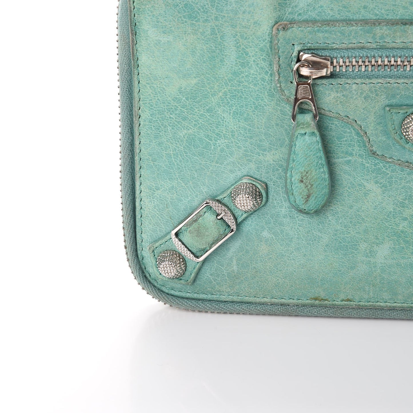 Agneau Giant 12 Silver Hardware Compagnon Wallet Papeete