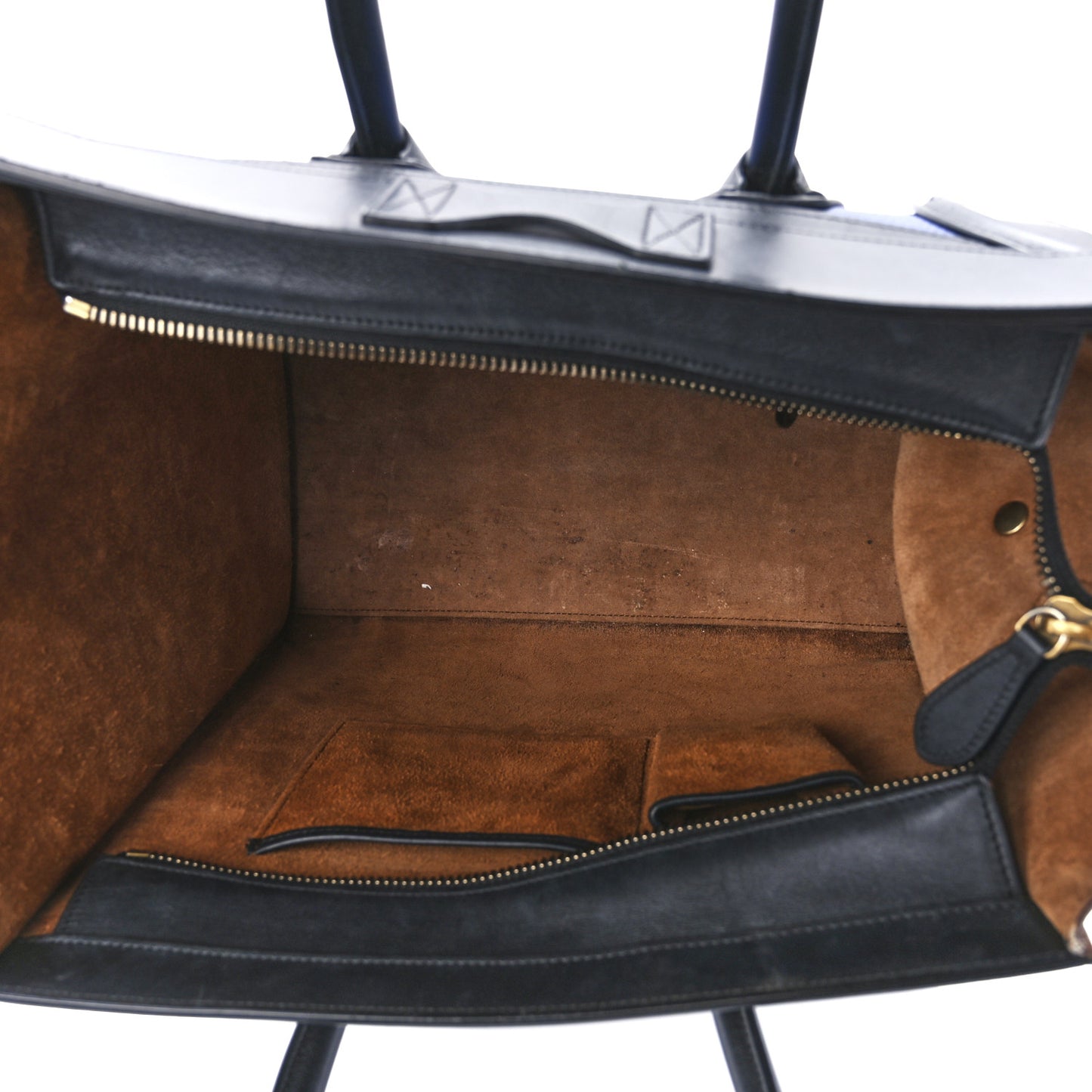 Grained Calfskin Nubuck Mini Tri-Color Luggage Royal Blue