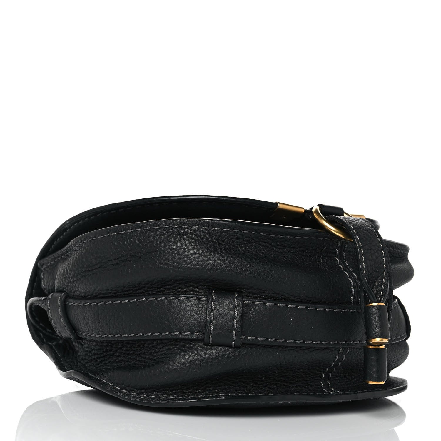 Chloe Calfskin Mini Marcie Round Crossbody Bag Black 4 of 10