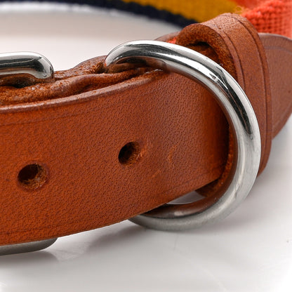 Hermes Toile Natural Bridle Robocar II Dog Collar M Dark Irish 6 of 7