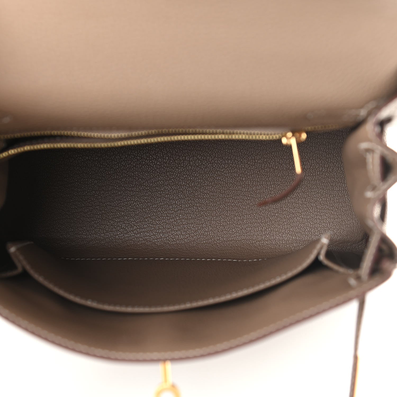 Hermes Togo Kelly Retourne 25 Etoupe 5 of 11